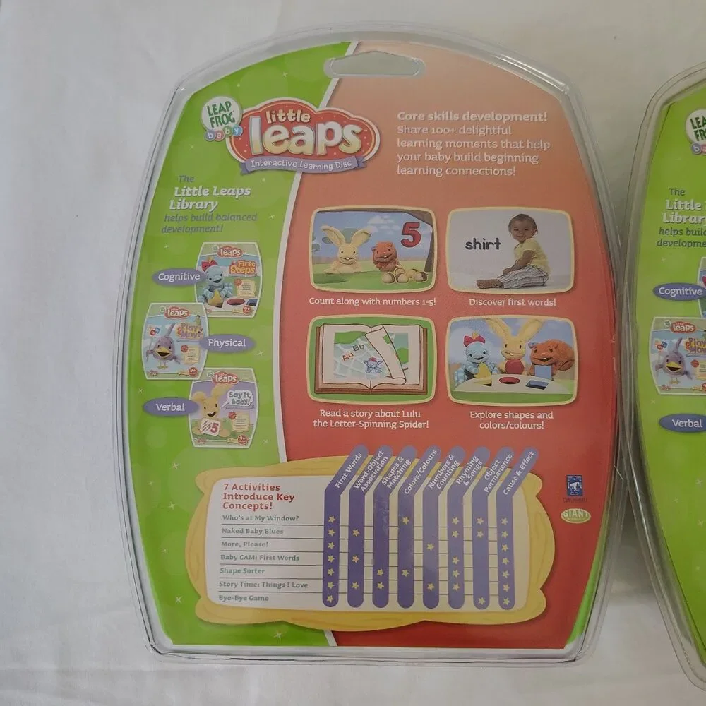 NEW Leap Frog Baby Little Leaps Discs First Steps Play & Move For Grow With Me